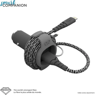 Image de Force Power Chargeur allume-cigare avec 2x ports USB 4.8A - Gris