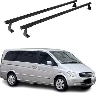 Image de Barres de toit transversales en aluminium pour Mercedes Vito W639 2003-2014