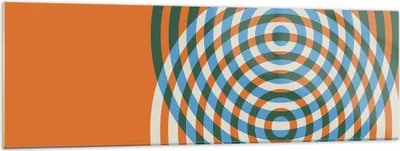 Produktbild von Bilder auf glas - Einteilig - Abstraktion Modern Kreise - 160x50cm - Glasbilder - Wandbilder - Bilder - Wanddekoration aus Glas - Glas Bilder - Wandbild auf Glas - GAB160x50-4448