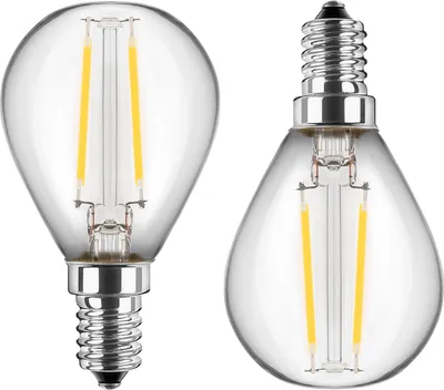 Produktbild von BLULAXA LED-Filament-Lampe, G45, EEK: F, E14, 2,5 W, 250 lm, 2700 K, 2 Stück