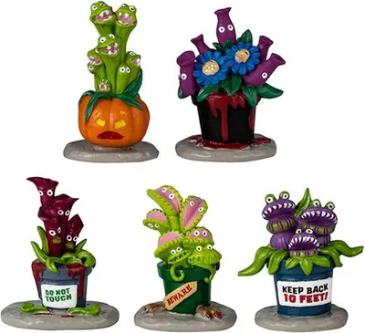 Productafbeelding van Hungry Houseplant Horror 12x4x20 cm 5st Halloween LEMAX
