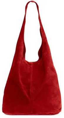 Produktbild von Caspar große Damen Wildleder Tasche Hobo Bag Shopper - CLASSIC LINE - Modell No.767 -  Italy