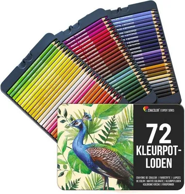 Produktbild von Famanu Farbige Buntstifte Set 72 einzigartige Farben - ideal zum Zeichnen und Malen
