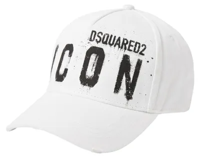 Imagen del producto de Gorra de béisbol uni Dsquared2 Icon, de algodón, color blanco
