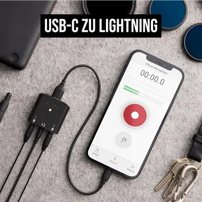 Produktbild von RØDE SC21, 0,3 m, Lightning, USB C, Männlich, Männlich, Schwarz