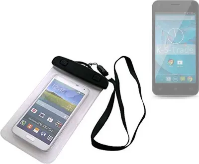Produktbild von K-S-Trade Schutz Hülle Handy Hülle Kompatibel mit Qilive Q.4868 Beach Bag wasserdicht 16cm x 10cm Schutzhülle Staub Sand Flachwasser Beachbag Case