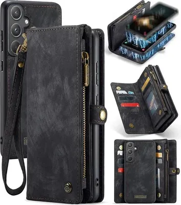 Produktbild von Caseme Samsung Hülle mit Zipper 2in1 Samsung A57 5G-Schwarz