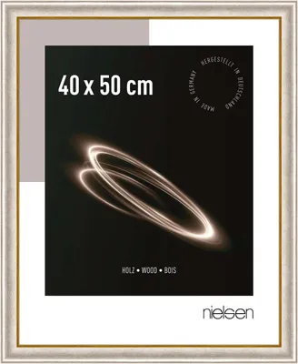 Produktbild von nielsen Holz Bilderrahmen Derby, 40x50 cm, Silber