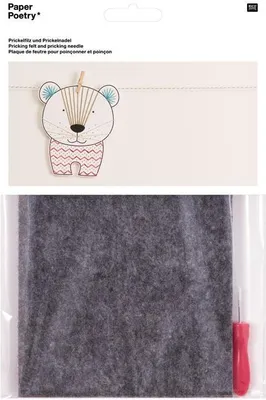 Produktbild von Prickelfilz und Prickelnadel