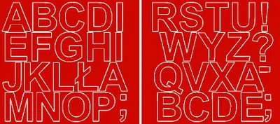 Produktbild von Selbstklebende Buchstabenaufkleber, 5 cm, rot, glänzend