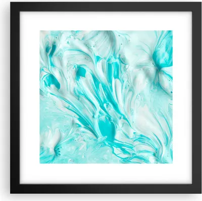 Produktbild von Gerahmtes Poster - Schwarzer Rahmen - Blume Abstraktion - 30x30 cm - Wand Bild - Wanddeko - Wandbilder - Kunstposter - Wandposter - Bilderrahmen - Bilder - Kunstdruck - Wandbild - P2BAC30x30-3827
