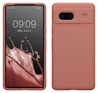 Produktbild von kwmobile Handyhülle für Google Pixel 7a Hülle, für Pixel 7a Case - Hülle Silikon - kabelloses Laden - Winter Rose
