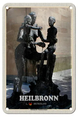 Produktbild von Blechschild Städte Heilbronn Denkmal der Trümmerräumer 12x18cm Schild