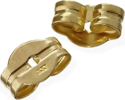 Produktbild von 1paar Echte 333 Gelbgold Ohrmutter Ohrringe Ohrstecker Pousetten Ohrstopper 2000