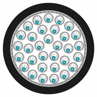 Produktbild von Multipair SC-Transfer AMCK; PUR Master-Blend; schwarz | 2 x 0,14 mm² x Paarzahl | 32