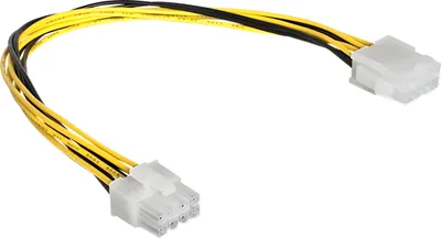 Produktbild von DELOCK Stromkabel 8pin EPS -> 8pin EPS St/Bu 0.30m
