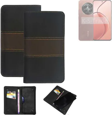 Produktbild von K-S-Trade Hülle Handyhülle kompatibel mit Realme P1 Pro 5G Schutzhülle Walletcase Bookstyle Tasche Schutz Case Handytasche Wallet Cover Kunstleder