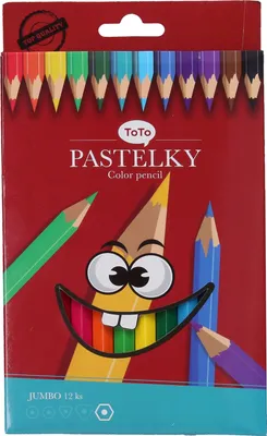 Produktbild von Jumbo-Buntstifte, sechseckig – 12 Stück