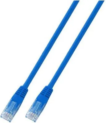 Image de Câble patch RJ45 U/UTP Catégorie 6 PVC CCA bleu 1m
