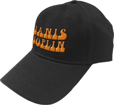 Immagine prodotto di Janis Joplin - Cappellino da baseball per uomo/donna Unisex RO6109 (Taglia unica) (Nero/Arancione)