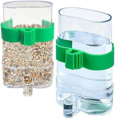 Produktbild von Automatische Vogeltränke - 2 Behälter - 220 ml - Transparent