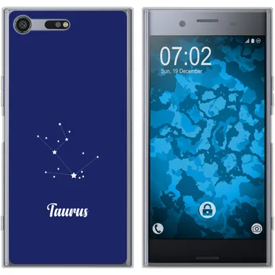 Produktbild von PhoneNatic Case kompatibel mit Sony Xperia XZ Premium Silikon-Hülle SternzeichenTaurus M8