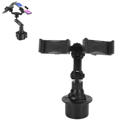 Doppelter Auto Telefonhalter, 360° drehbar, universal, schwarz