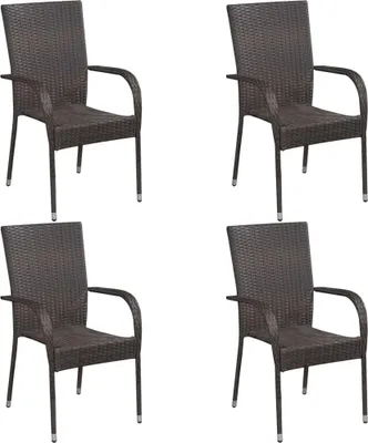Obrázok produktu pre vidaXL 5-dielny záhradný jedálenský set Brown