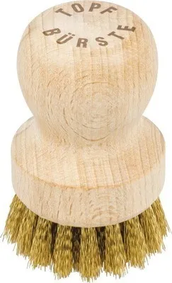 Produktbild von Topf- und Grillbürste rund Holz Messingdraht