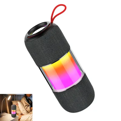 Produktbild von Bluetooth Lautsprecher, Wasserdichter, LED 20W kabelloser Lautsprecher, Bis zu 15 Stunden Kabellos Musik Abspielen,Eingebautes Mikrofon