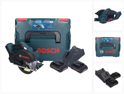 Obrázek produktu pro Bosch GKM 18V-50 Professional akumulátorová okružní pila na kov 18 V 136 mm bezkartáčová + 2x akumulátor ProCORE 4,0 Ah + nabíječka + L-Boxx