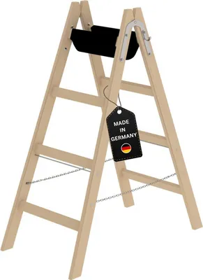 Produktbild von Sprossen-Stehleiter Holz 2x4 Sprossen