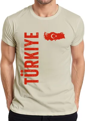 Immagine prodotto di Maglietta da uomo Türkiye Turkey Fan Turkish Flag Football World Cup 2026 EM 2028, Nature, S