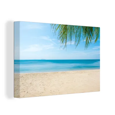 Obrázek produktu pro OneMillionCanvasses® Malba na plátně Nástěnná malba na plátně - Pláž - Tropical - Palm - 150x100cm