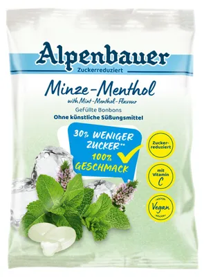 Produktbild Alpenbauer Minze Menthol Bonbons mit Mint zuckerreduziert 60g