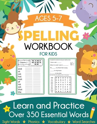 Produktbild von Spelling Workbook for Kids Ages 5-7