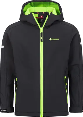Produktbild von Höhenhorn Cledo Kinder Softshelljacke Kids Schwarz/Grün Gr. 176