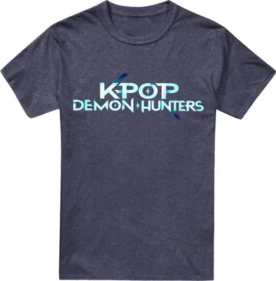 Produktbild von K-Pop Demon Hunters - T-Shirt für Herren/Damen Uni TV20236 (3XL) (Marineblau Meliert)