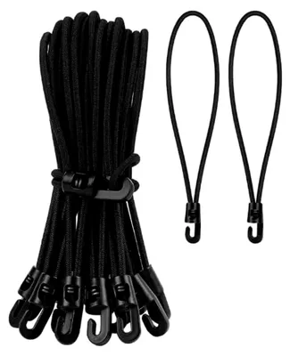 Produktbild von Gummispanner mit Haken, 20 Stück, 25 cm, vielseitig einsetzbar für Planen und Zelte