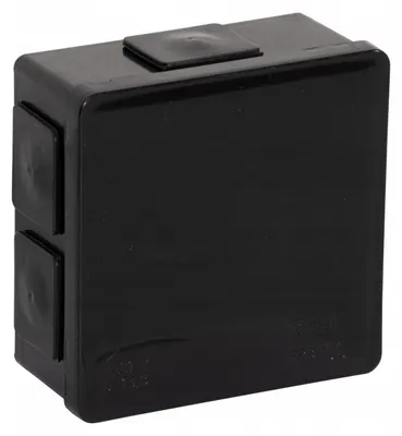 Image de Boîtier apparent noir Snap-on 86x86x40 IP55 Viplast 00205