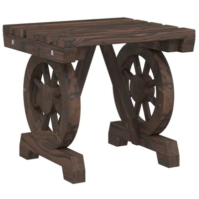 Image de Tabouret de jardin 40x36,5x38,5 cm en bois massif de sapin