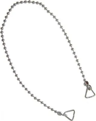 Produktbild von Robuster Abflussstopfen 38,5 mm mit 450 mm Kette – Universeller Stöpsel für Ihr Bad in Silber, 1 Stück