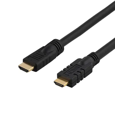 Immagine prodotto di Cavo HDMI attivo DELTACO, HDMI High Speed con Ethernet, 25 m, nero