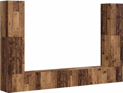 Image de Ensemble meuble TV 8 pcs Bois Ancien Bois d'ingénierie