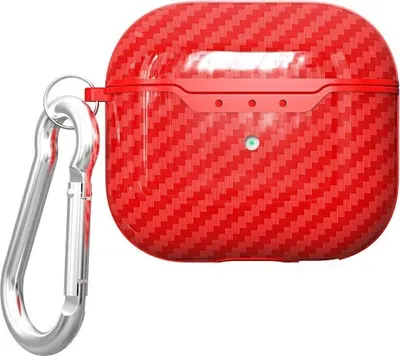 Zdjęcie produktu dla Beline Airpods Carbon Cover Air Pods 4Czerwony /Red