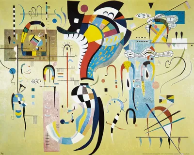 Obrázek produktu pro Wassily Kandinsky art print painting - Milieu Accompanied, 1937 (40 x 50 cm)