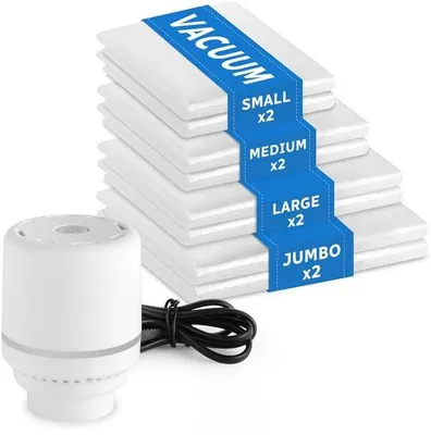 Image de Pompe à air électrique 220 V pour le camping, le bateau, les matelas pneumatiques, avec 3 embouts