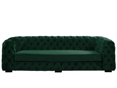 Produktbild von Sofa Chesterfield 3-Sitzer - Samt - Tannengrün - STANLEY