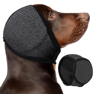 Produktbild von Hunde Ohrenschützer Mit Geräuschunterdrückung, Elastische Umwicklung Mit Schalldämmung - Elastischer Gehörschutz Für Hunde -Für Geräuschblockierung, M