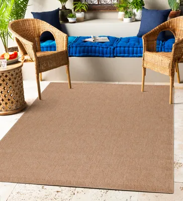 Zdjęcie produktu dla Dywan In&Outdoor wodoodporny,nowoczesny design w naturalnym stylu,do kuchni,na balkon,taras,ogród oraz do salonu,Rozmiar: 80 x 150 cm,Kolor: Beżowy-3